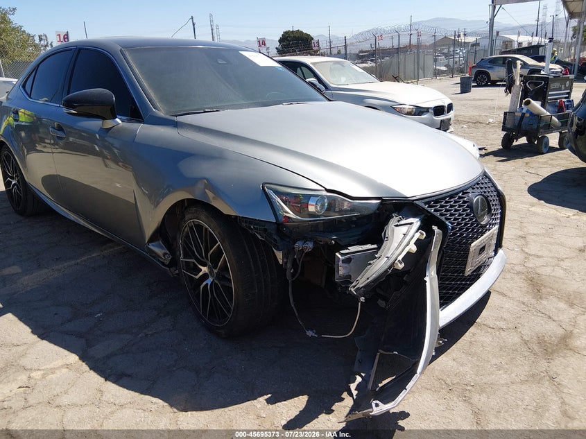 2018 Lexus Is VIN JTHBA1D24J5076895 IAAI salvage auction — RIGHT FRONT, Salvage (California), sold $4,600 on 2026-07-29 (photo 6)