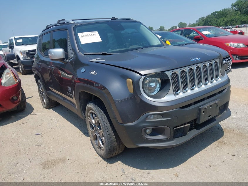 2016 Jeep Renegade VIN ZACCJBDT6GPD22432 IAAI salvage auction — NORMAL WEAR, Clear (Missouri), sold $675 on 2026-08-12 (photo 1)