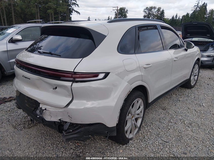 2024 Porsche Cayenne VIN WP1AA2AY2RDA01320 IAAI salvage auction — RIGHT REAR, Salvage Title, sold $37,550 on 2026-08-19 (photo 4)