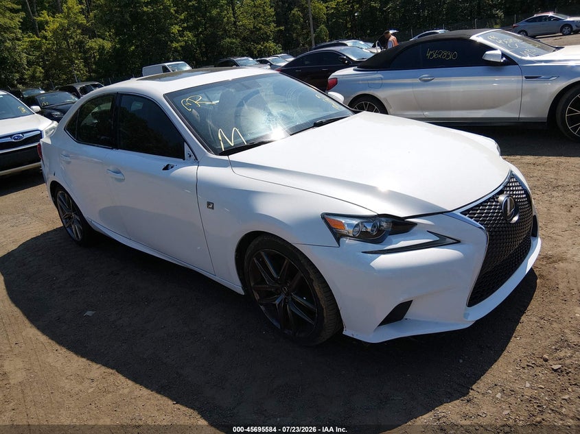 2015 Lexus Is VIN JTHBF1D26F5076633 IAAI salvage auction — NORMAL WEAR, Clear (Virginia), sold $2,050 on 2026-07-29 (photo 1)