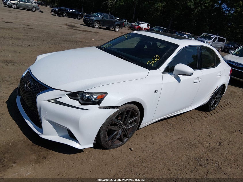 2015 Lexus Is VIN JTHBF1D26F5076633 IAAI salvage auction — NORMAL WEAR, Clear (Virginia), sold $2,050 on 2026-07-29 (photo 2)