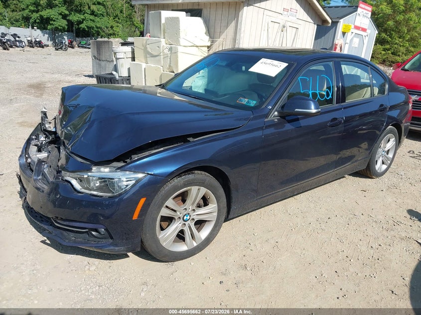 2016 BMW 3er VIN WBA8E3G56GNT75439 IAAI salvage auction — FRONT END, Wait Title, sold $125 on 2026-08-11 (photo 2)