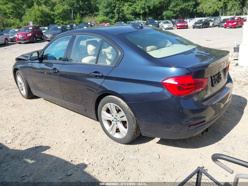 2016 BMW 3er VIN WBA8E3G56GNT75439 IAAI salvage auction — FRONT END, Wait Title, sold $125 on 2026-08-11 (photo 3)