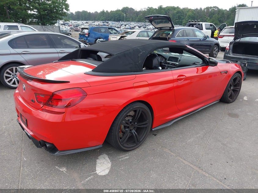 2013 BMW M6 VIN WBSLZ9C52DDZ77856 IAAI salvage auction — WATER/FLOOD, Salvage Title, sold $9,300 on 2026-08-31 (photo 4)