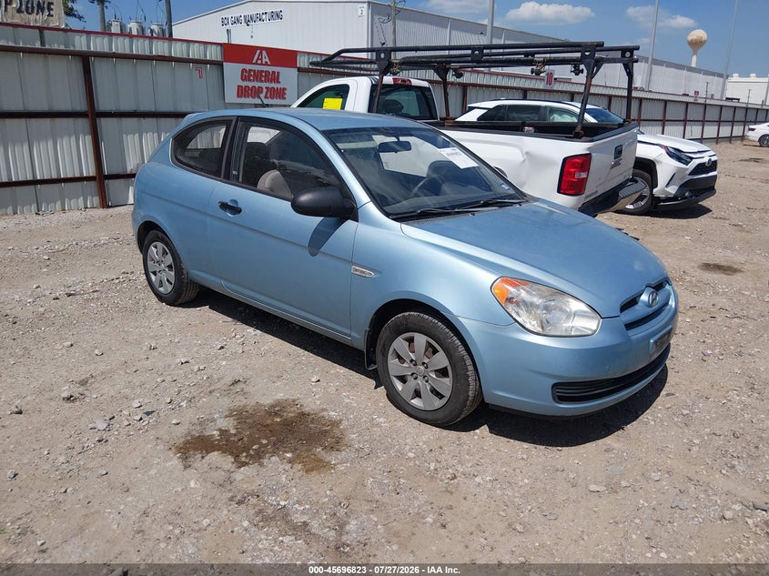 2008 Hyundai Accent VIN KMHCM36C08U073387 IAAI salvage auction — REAR END, Original (Texas), sold $125 on 2026-07-30 (photo 1)
