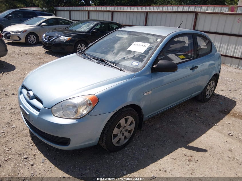 2008 Hyundai Accent VIN KMHCM36C08U073387 IAAI salvage auction — REAR END, Original (Texas), sold $125 on 2026-07-30 (photo 2)