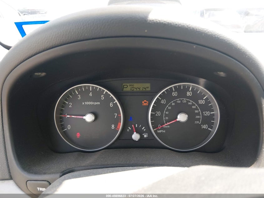 2008 Hyundai Accent VIN KMHCM36C08U073387 IAAI salvage auction — REAR END, Original (Texas), sold $125 on 2026-07-30 (photo 7)