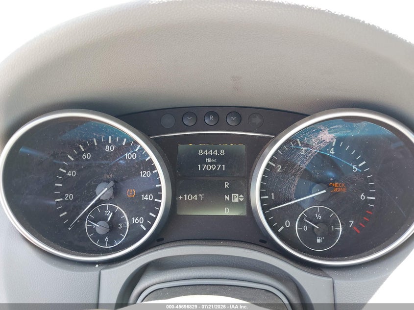 2009 Mercedes-benz Ml-class VIN 4JGBB86E49A488182 IAAI salvage auction — NORMAL WEAR, Clear - Dealer Only (California), sold $725 on 2026-09-01 (photo 7)