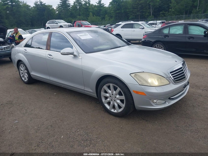 2007 Mercedes-benz S class VIN WDDNG71X47A036290 IAAI salvage auction — LEFT REAR, Clear (New Jersey), sold $800 on 2026-07-31 (photo 1)
