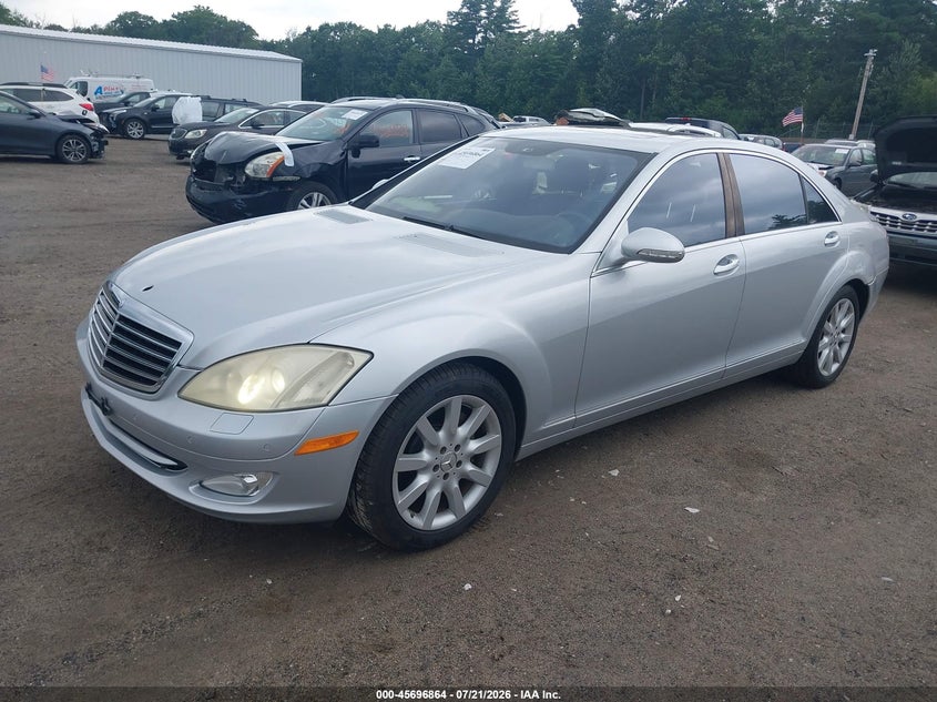 2007 Mercedes-benz S class VIN WDDNG71X47A036290 IAAI salvage auction — LEFT REAR, Clear (New Jersey), sold $800 on 2026-07-31 (photo 2)