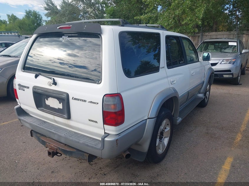 1999 Toyota 4runner VIN JT3HN87R0X9030925 IAAI salvage auction — NORMAL WEAR, Clear (Colorado), sold $1,400 on 2026-07-28 (photo 4)