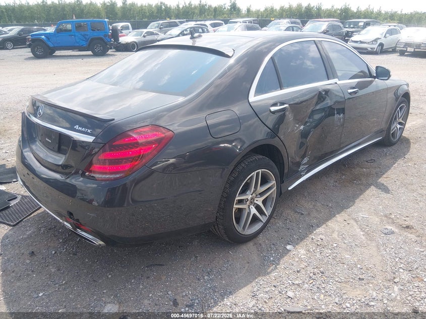 2018 Mercedes-benz S-klasse VIN WDDUG8GB1JA346420 IAAI salvage auction — SIDE, Salvage Title, sold $14,200 on 2026-08-15 (photo 4)