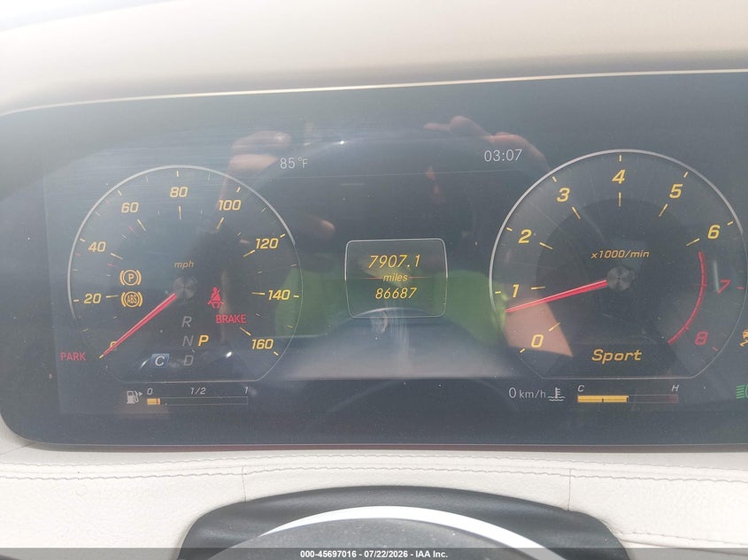 2018 Mercedes-benz S-klasse VIN WDDUG8GB1JA346420 IAAI salvage auction — SIDE, Salvage Title, sold $14,200 on 2026-08-15 (photo 7)