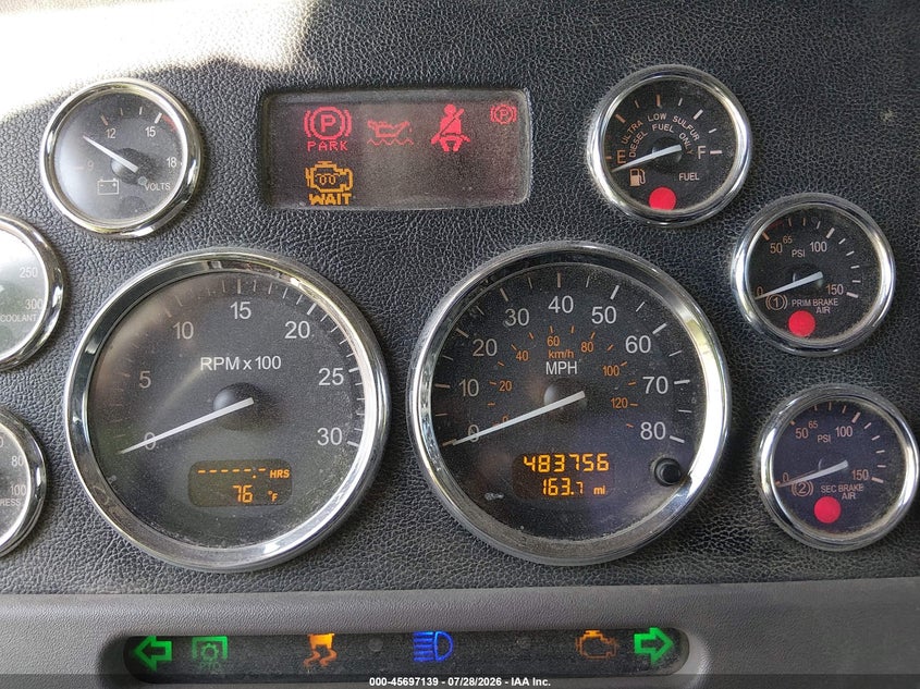 2019 Peterbilt 389 VIN 1XPXD49X0KD612672 IAAI salvage auction — FRONT END, Salvage (Utah), sold $18,100 on 2026-08-26 (photo 6)