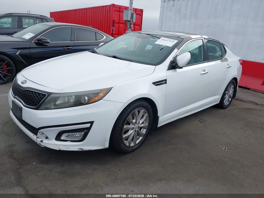 2015 Kia Optima VIN 5XXGN4A77FG434412 IAAI salvage auction — NORMAL WEAR, Salvage Title - Dealer (California), sold $25 on 2026-07-30 (photo 2)