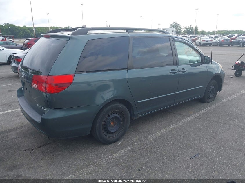 2004 Toyota Sienna VIN 5TDZA23C14S011498 IAAI salvage auction — NORMAL WEAR, Clear (New Jersey), sold $600 on 2026-07-30 (photo 4)