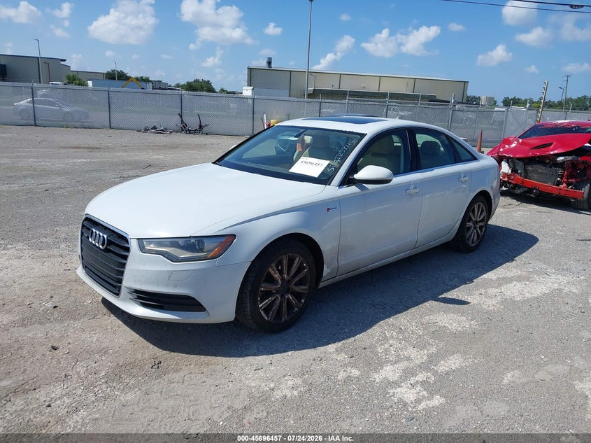 2013 Audi A6 VIN WAUGGAFC2DN004865 IAAI salvage auction — NORMAL WEAR, Clear (Florida), sold $875 on 2026-08-23 (photo 2)