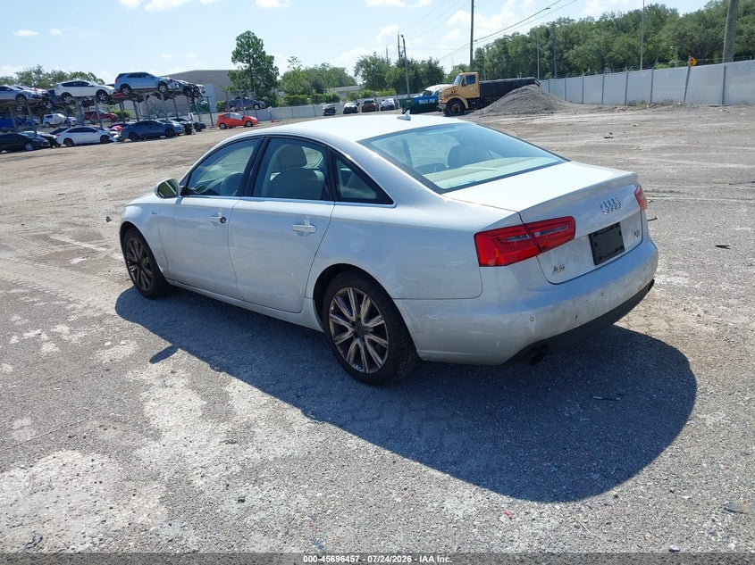 2013 Audi A6 VIN WAUGGAFC2DN004865 IAAI salvage auction — NORMAL WEAR, Clear (Florida), sold $875 on 2026-08-23 (photo 3)