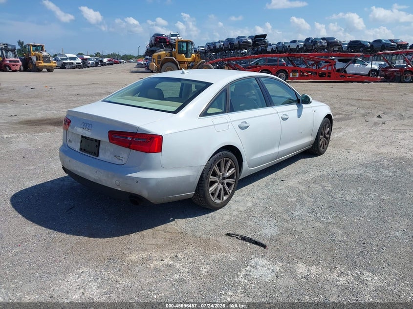2013 Audi A6 VIN WAUGGAFC2DN004865 IAAI salvage auction — NORMAL WEAR, Clear (Florida), sold $875 on 2026-08-23 (photo 4)