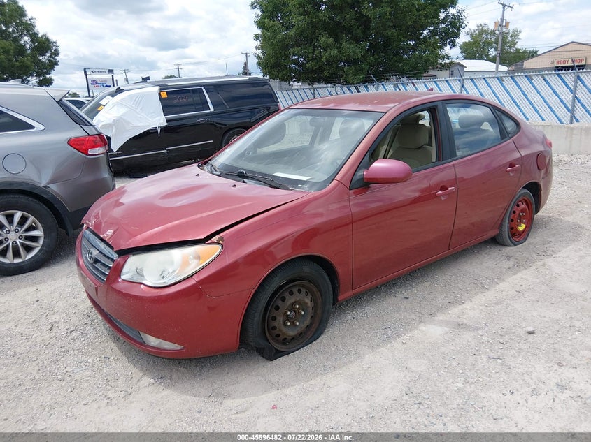 2010 Hyundai Elantra VIN KMHDU4AD0AU866754 IAAI salvage auction — NORMAL WEAR, Clear (Illinois), sold $25 on 2026-07-28 (photo 2)