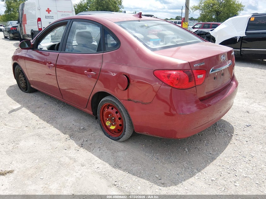 2010 Hyundai Elantra VIN KMHDU4AD0AU866754 IAAI salvage auction — NORMAL WEAR, Clear (Illinois), sold $25 on 2026-07-28 (photo 3)