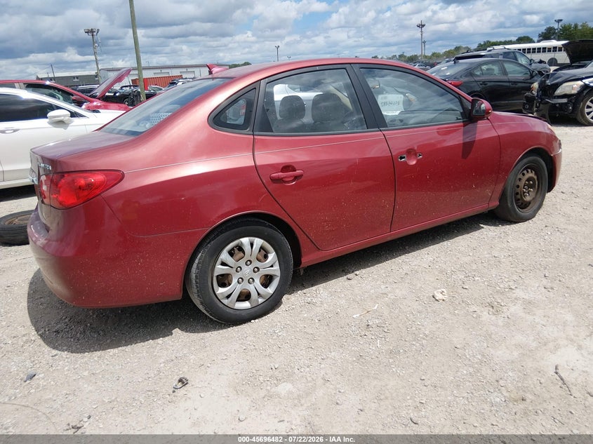 2010 Hyundai Elantra VIN KMHDU4AD0AU866754 IAAI salvage auction — NORMAL WEAR, Clear (Illinois), sold $25 on 2026-07-28 (photo 4)