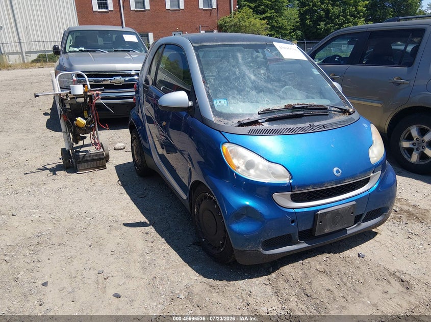 2008 Smart Fortwo VIN WMEEJ31X78K135736 IAAI salvage auction — NORMAL WEAR, Clear (Massachusetts), sold $1,100 on 2026-08-04 (photo 1)