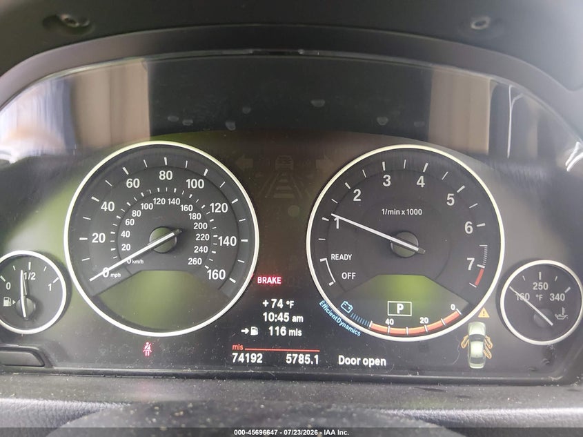 2013 BMW 3er VIN WBA3B5C57DF595389 IAAI salvage auction — RIGHT SIDE, Salvage (Kansas), sold $2,400 on 2026-08-20 (photo 7)
