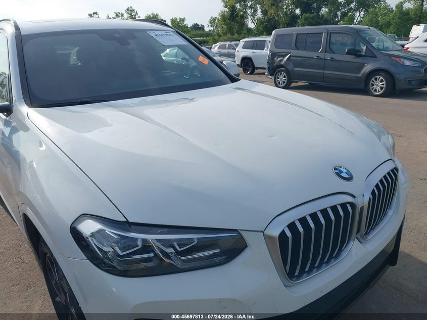 2022 BMW X3 VIN WBX57DP06NN176191 IAAI salvage auction — HAIL, Salvage (Ohio), sold $16,200 on 2026-08-01 (photo 6)