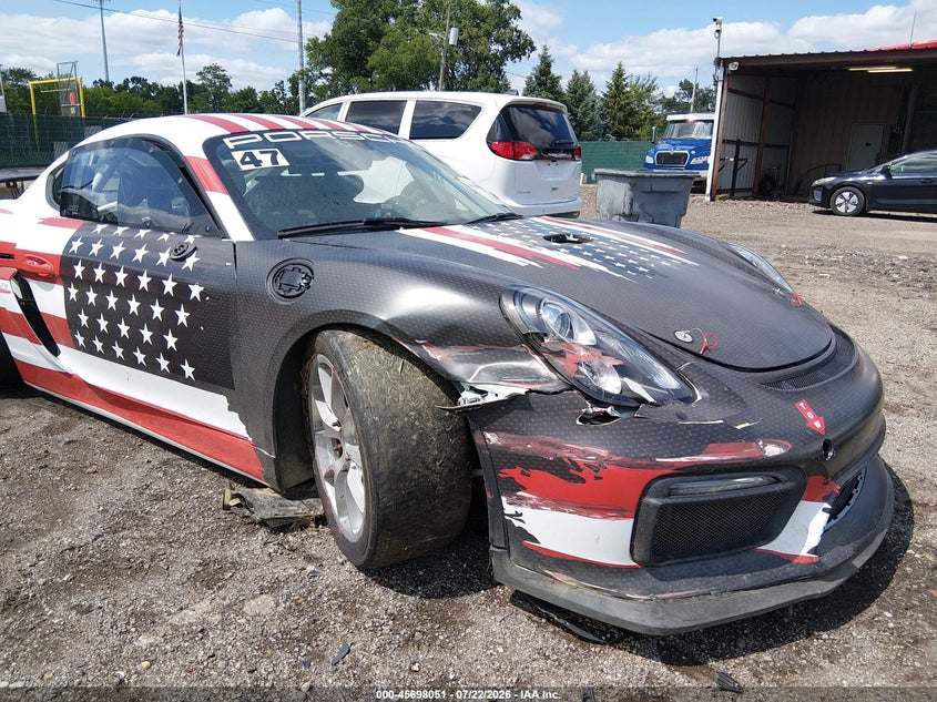 2016 Porsche Cayman VIN WP0ZZZ98ZGK199705 IAAI salvage auction — RIGHT FRONT, Salvage Title, sold $17,600 on 2026-08-17 (photo 6)