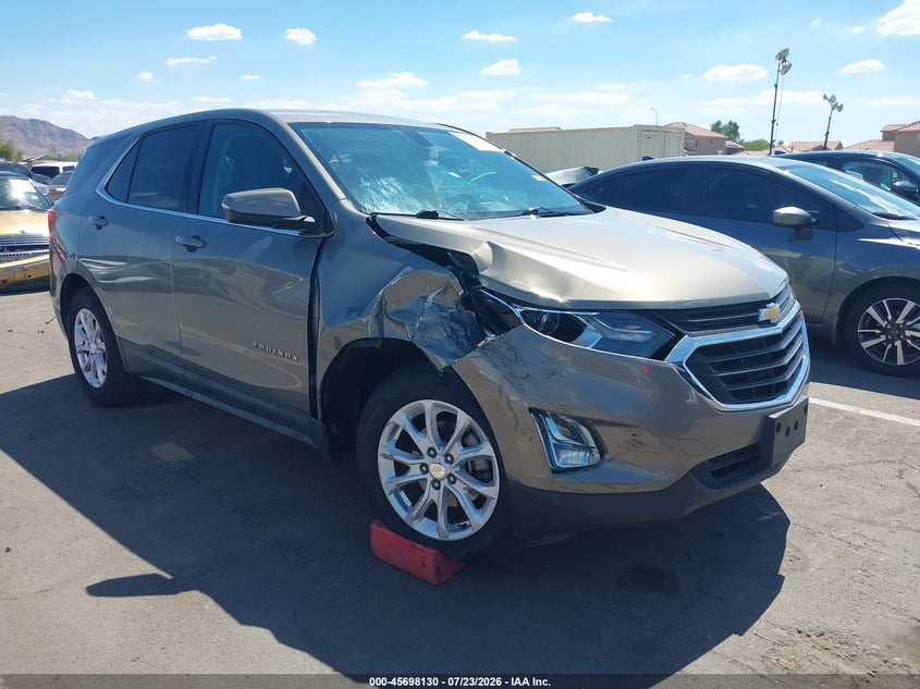 2018 Chevrolet Equinox VIN 3GNAXJEV1JS576675 IAAI salvage auction — RIGHT FRONT, Wait Title, sold $3,650 on 2026-08-03 (photo 1)