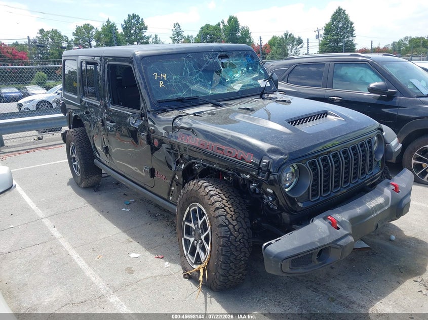 2026 Jeep Wrangler / VIN 1C4PJXFGXTW301451 IAAI salvage auction — FRONT END, Enterprise Vehicles Clear Only (North Carolina), sold $12,100 on 2026-07-29 (photo 1)