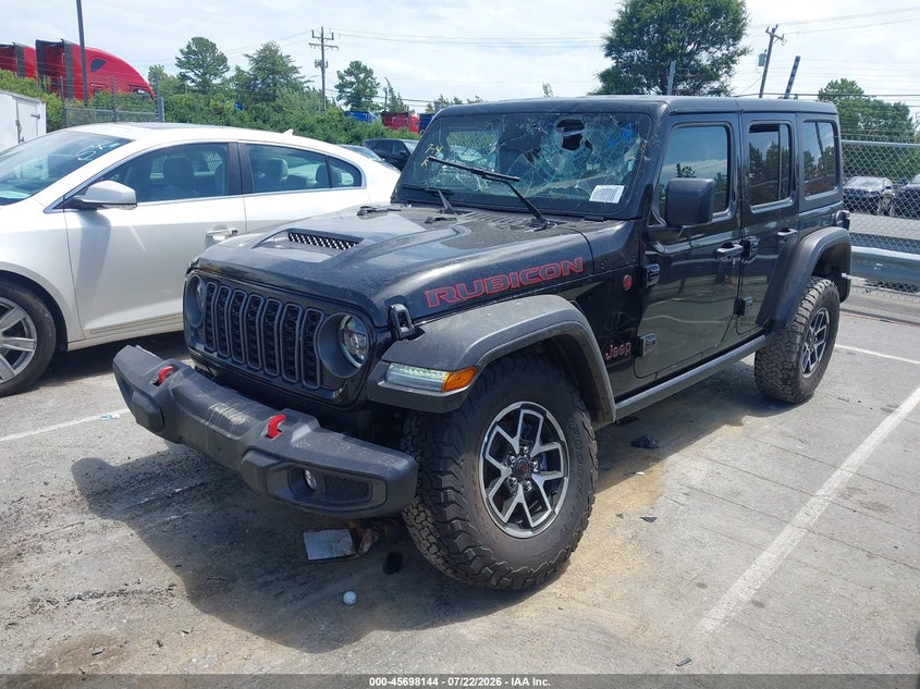 2026 Jeep Wrangler / VIN 1C4PJXFGXTW301451 IAAI salvage auction — FRONT END, Enterprise Vehicles Clear Only (North Carolina), sold $12,100 on 2026-07-29 (photo 2)
