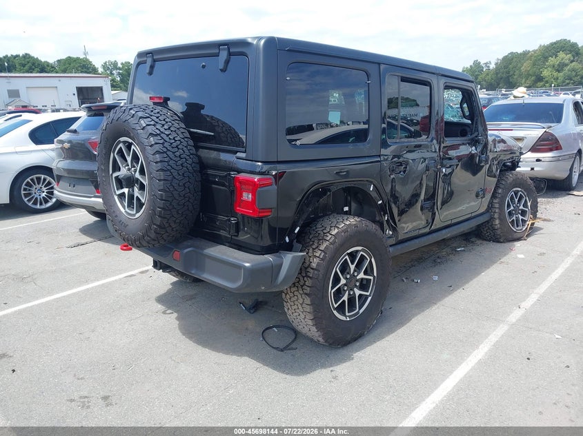 2026 Jeep Wrangler / VIN 1C4PJXFGXTW301451 IAAI salvage auction — FRONT END, Enterprise Vehicles Clear Only (North Carolina), sold $12,100 on 2026-07-29 (photo 4)