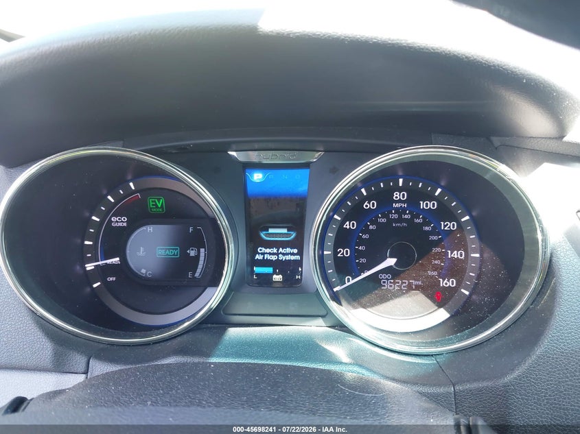 2011 Hyundai Sonata hybrid VIN KMHEC4A45BA000736 IAAI salvage auction — FRONT END, Salvage Certificate (California), sold $975 on 2026-07-31 (photo 7)