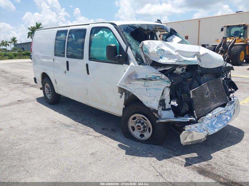 2022 Gmc Savana VIN 1GTW7AF75N1202303 IAAI salvage auction — ALL OVER, Clear (Texas), sold $2,500 on 2026-08-01 (photo 1)