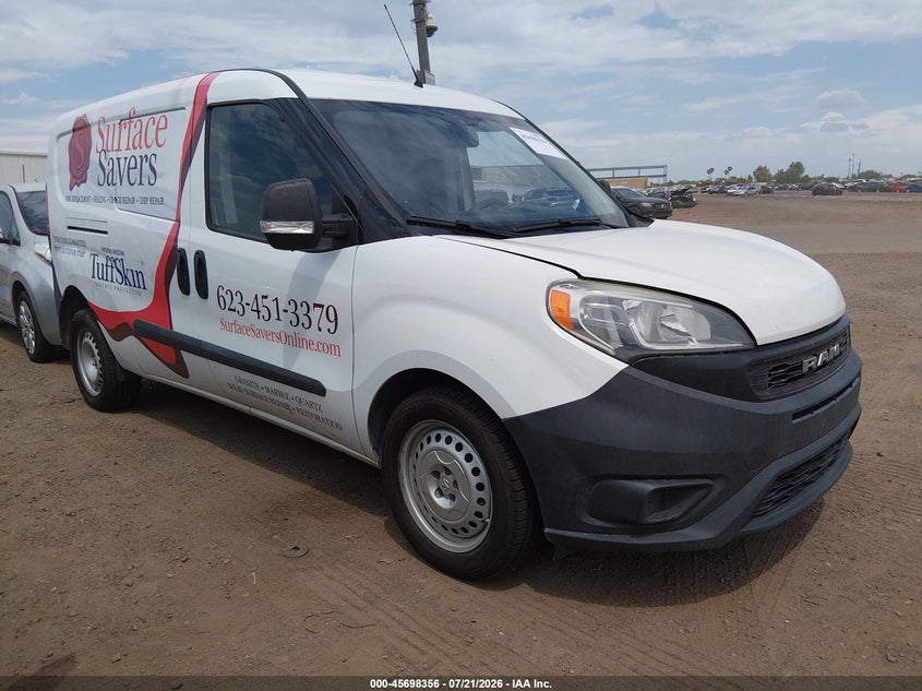 2021 Ram Promaster city VIN ZFBHRFAB3M6U27934 IAAI salvage auction — NORMAL WEAR, Salvage Title, sold $725 on 2026-07-28 (photo 1)