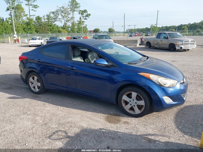 2013 Hyundai Elantra VIN KMHDH4AE6DU748659 IAAI salvage auction — NORMAL WEAR, Clear (Georgia), sold $300 on 2026-07-28 (photo 1)