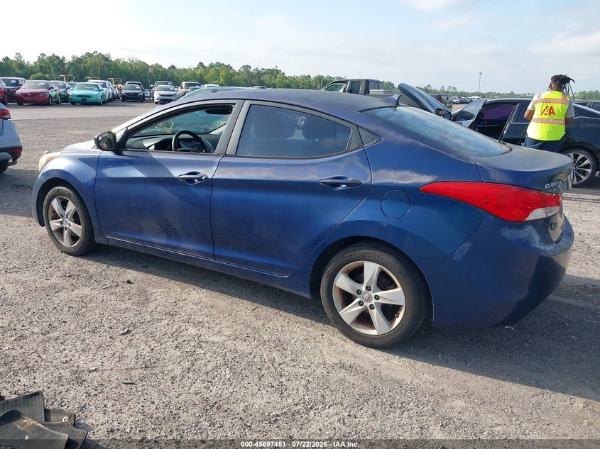 2013 Hyundai Elantra VIN KMHDH4AE6DU748659 IAAI salvage auction — NORMAL WEAR, Clear (Georgia), sold $300 on 2026-07-28 (photo 3)