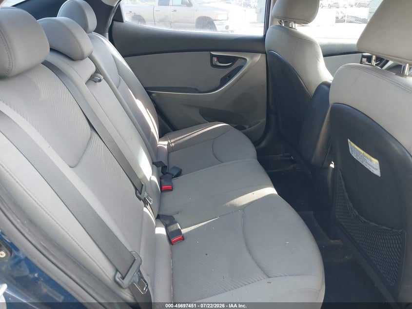 2013 Hyundai Elantra VIN KMHDH4AE6DU748659 IAAI salvage auction — NORMAL WEAR, Clear (Georgia), sold $300 on 2026-07-28 (photo 8)