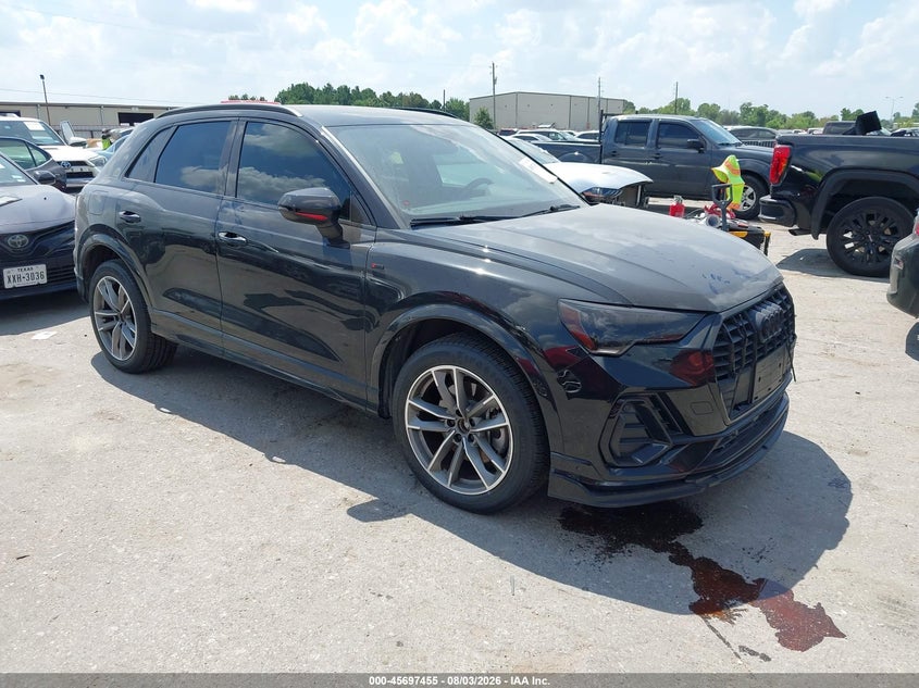 2021 Audi Q3 VIN WA1DECF38M1060026 IAAI salvage auction — FRONT END, Salvage Title, sold $9,775 on 2026-09-09 (photo 1)