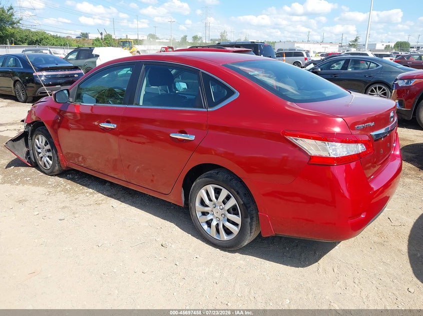 2014 Nissan Sentra VIN 3N1AB7AP1EY338574 IAAI salvage auction — FRONT END, Salvage Title, sold $475 on 2026-08-22 (photo 3)