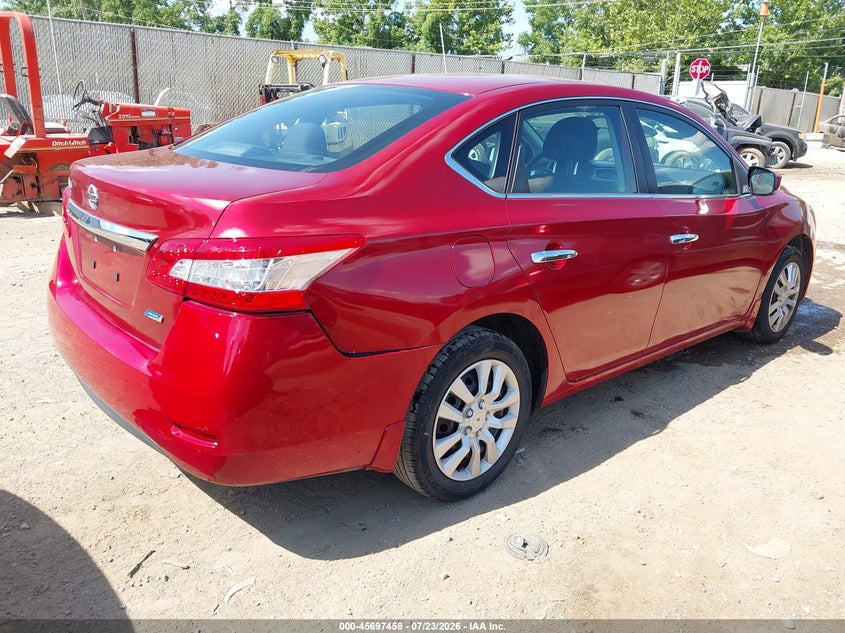 2014 Nissan Sentra VIN 3N1AB7AP1EY338574 IAAI salvage auction — FRONT END, Salvage Title, sold $475 on 2026-08-22 (photo 4)