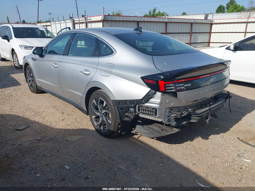 2025 Hyundai Sonata VIN KMHL64JA3SA437591 IAAI salvage auction — REAR END, Rebuildable (Florida), sold $25 on 2026-07-30 (photo 3)