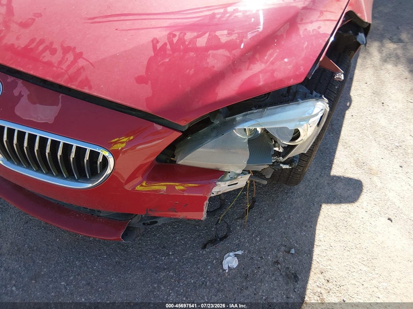 2013 BMW 6er VIN WBA6A0C58DDF14238 IAAI salvage auction — LEFT FRONT, Salvage Title, sold $2,700 on 2026-08-29 (photo 6)