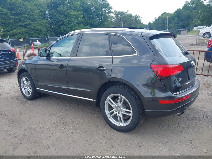 2017 Audi Q5 VIN WA1L2AFP4HA012699 IAAI salvage auction — RIGHT SIDE, Salvage (Massachusetts), sold $4,300 on 2026-08-19 (photo 3)