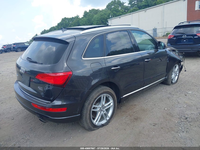 2017 Audi Q5 VIN WA1L2AFP4HA012699 IAAI salvage auction — RIGHT SIDE, Salvage (Massachusetts), sold $4,300 on 2026-08-19 (photo 4)
