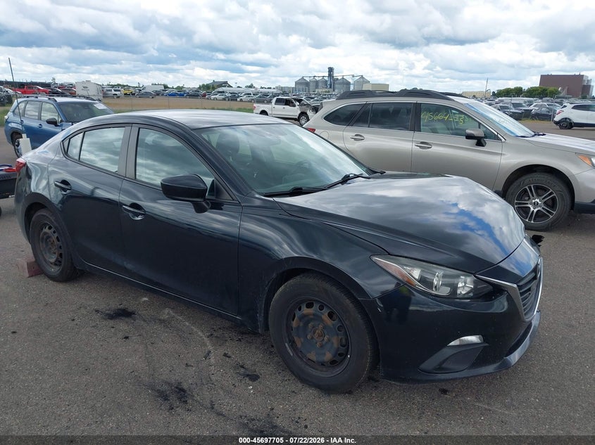 2014 Mazda 3 VIN JM1BM1U75E1121781 IAAI salvage auction — NORMAL WEAR, Clear (Minnesota), sold $500 on 2026-07-29 (photo 1)