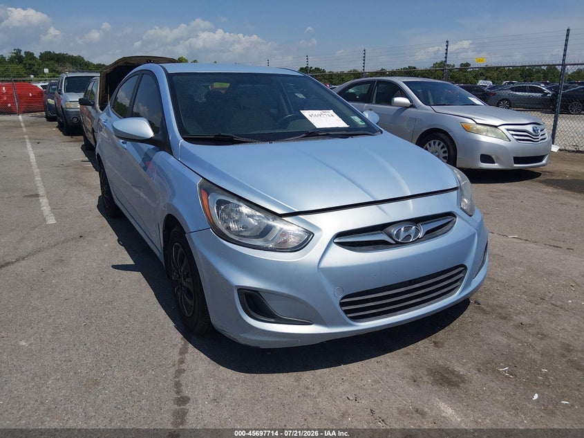 2012 Hyundai Accent VIN KMHCT4AE7CU229046 IAAI salvage auction — NORMAL WEAR, Clear (Louisiana), sold $275 on 2026-07-29 (photo 1)