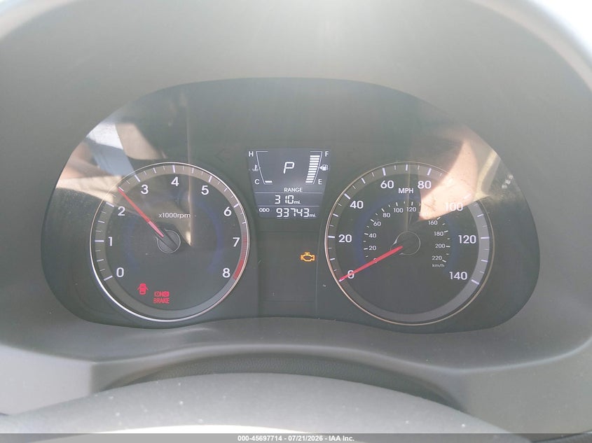 2012 Hyundai Accent VIN KMHCT4AE7CU229046 IAAI salvage auction — NORMAL WEAR, Clear (Louisiana), sold $275 on 2026-07-29 (photo 7)